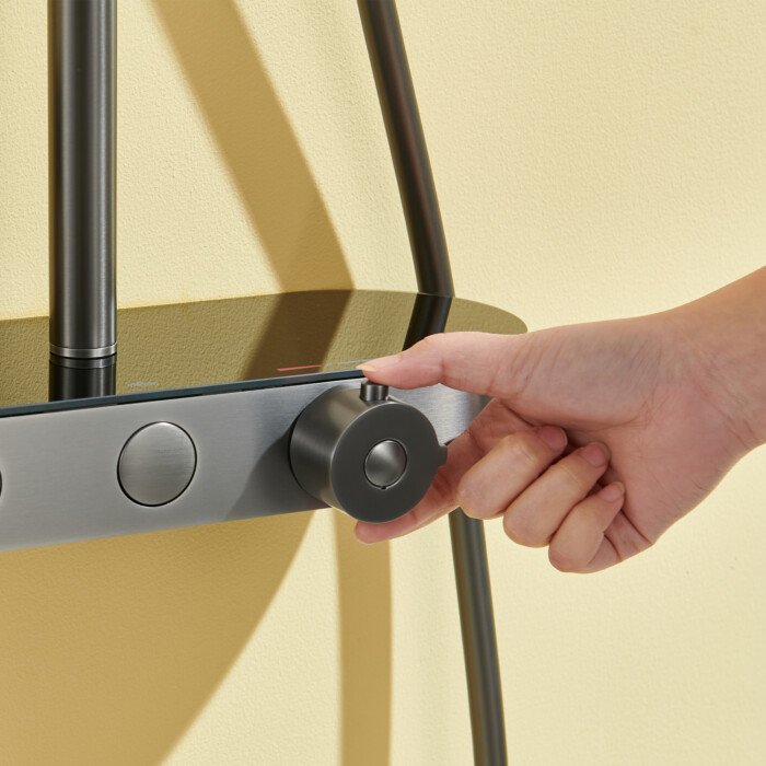 Round Type Gunmetal Exposed Bar Thermostatic Shower Column With Hand Shower - Image 6
