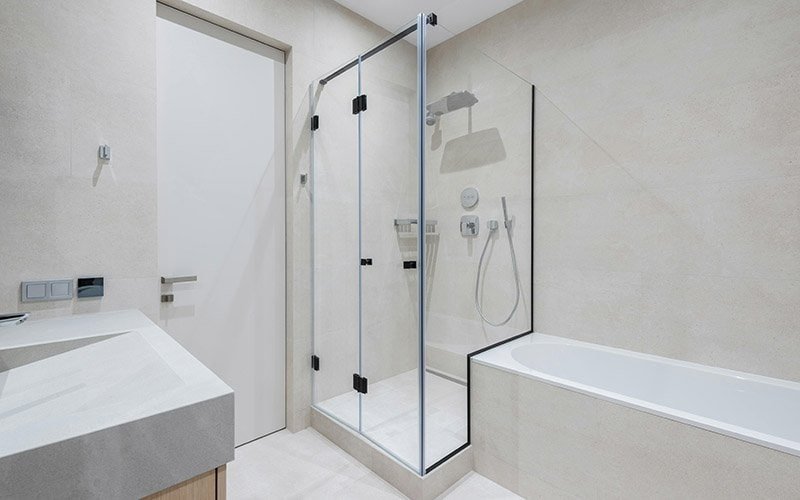 walk-in shower system