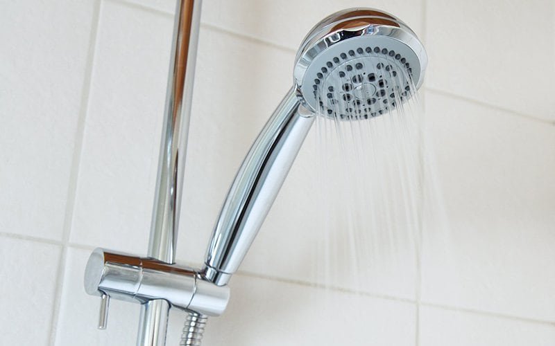Chrome handheld shower from web