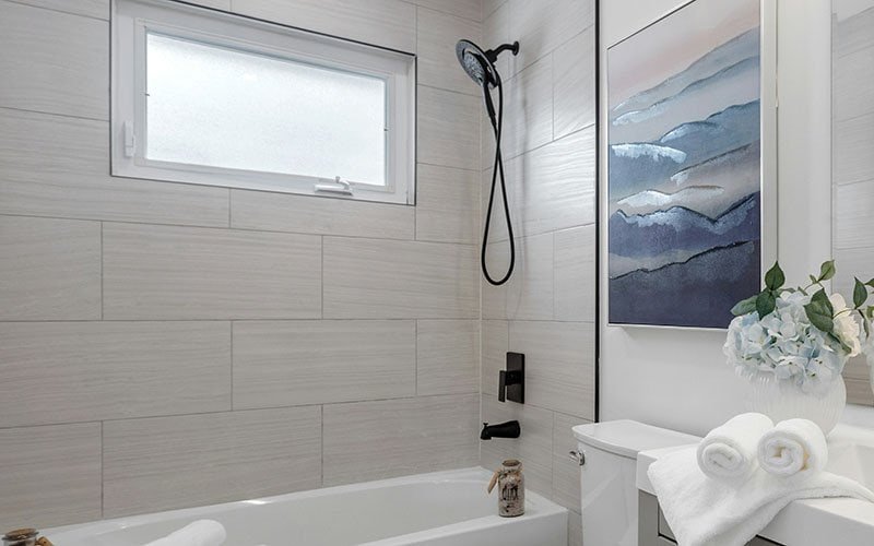 matte black concealed 3 way shower system from web