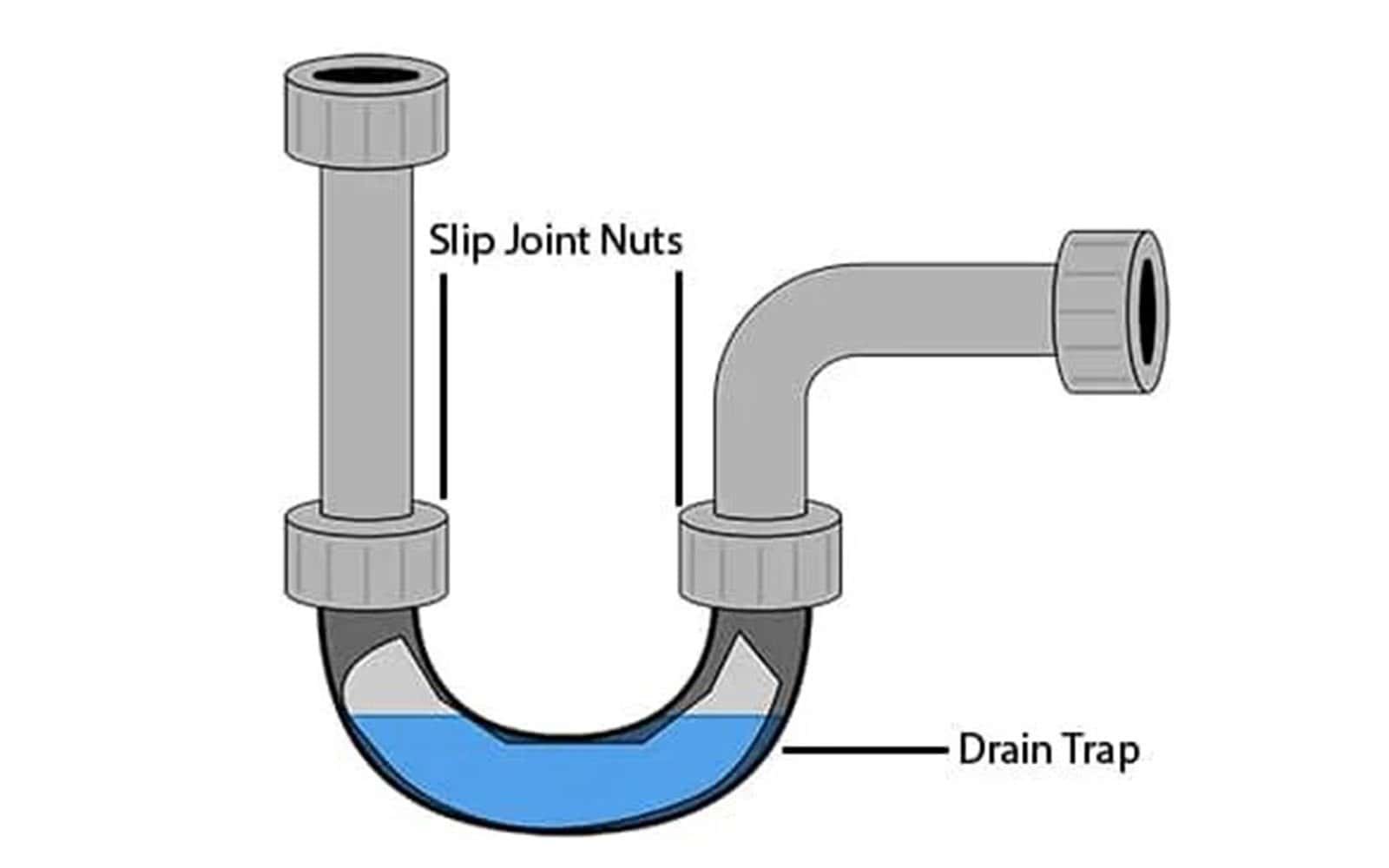 shower drains Components trap (P-Trap)