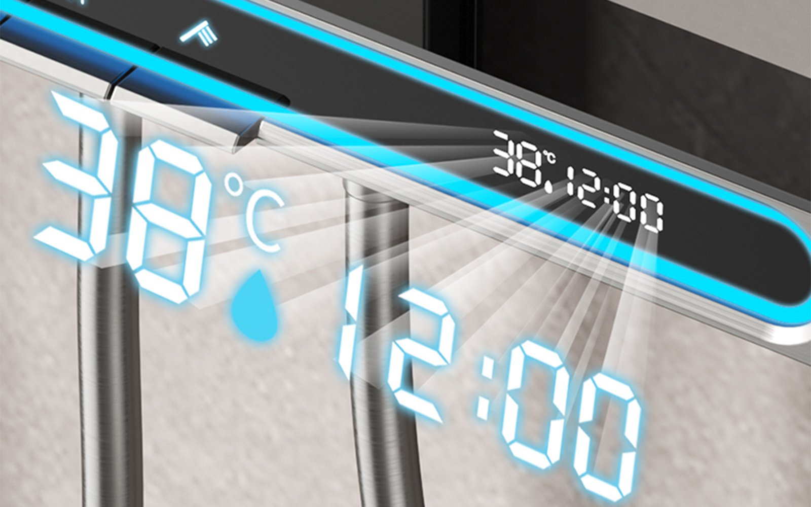 smart water saving shower heads with automatic shut-off timers