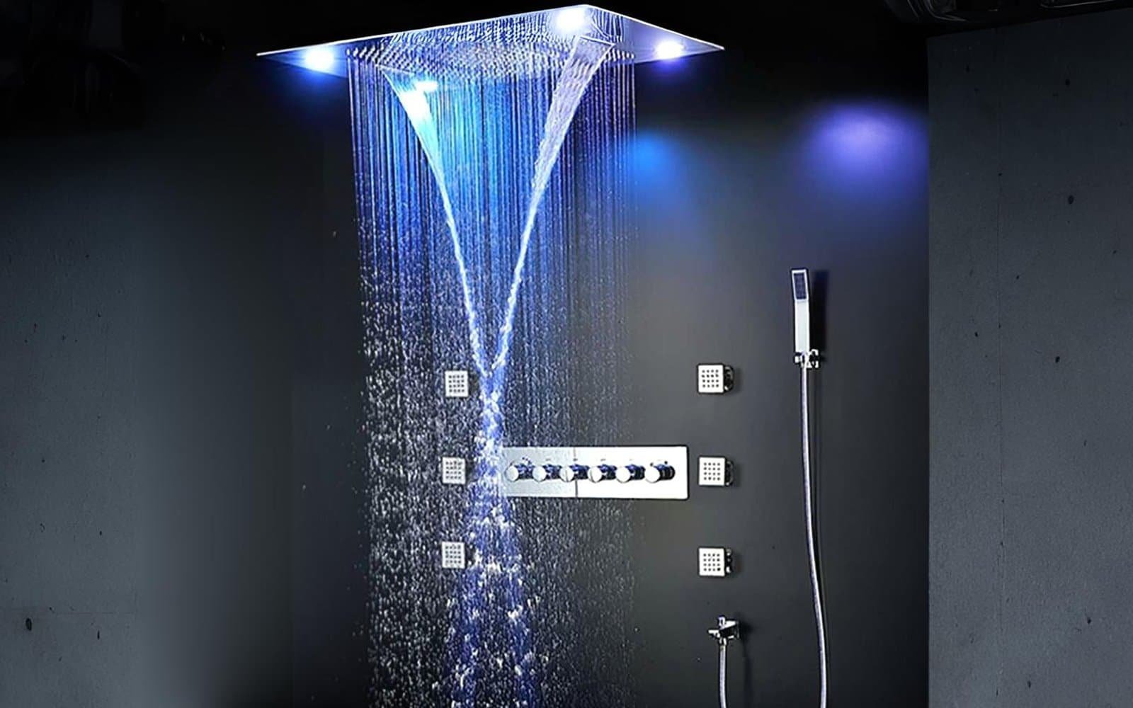 BathSelect Luxury Multi-Function LED Rain Shower System