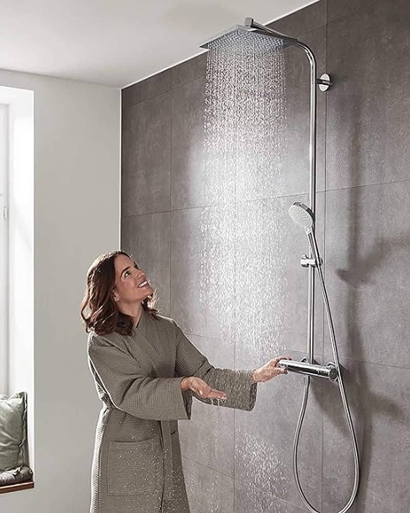 Hansgrohe Crometta E thermostatic shower system