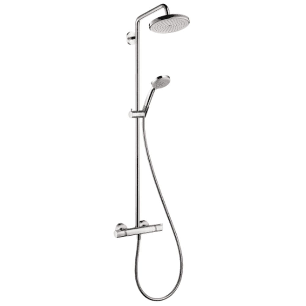 hansgrohe Croma Showerpipe with thermostatic shower mixer
