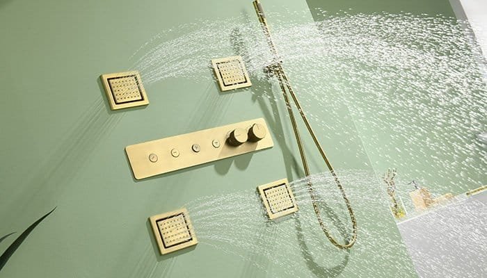luxury shower system with jets body jets 700400
