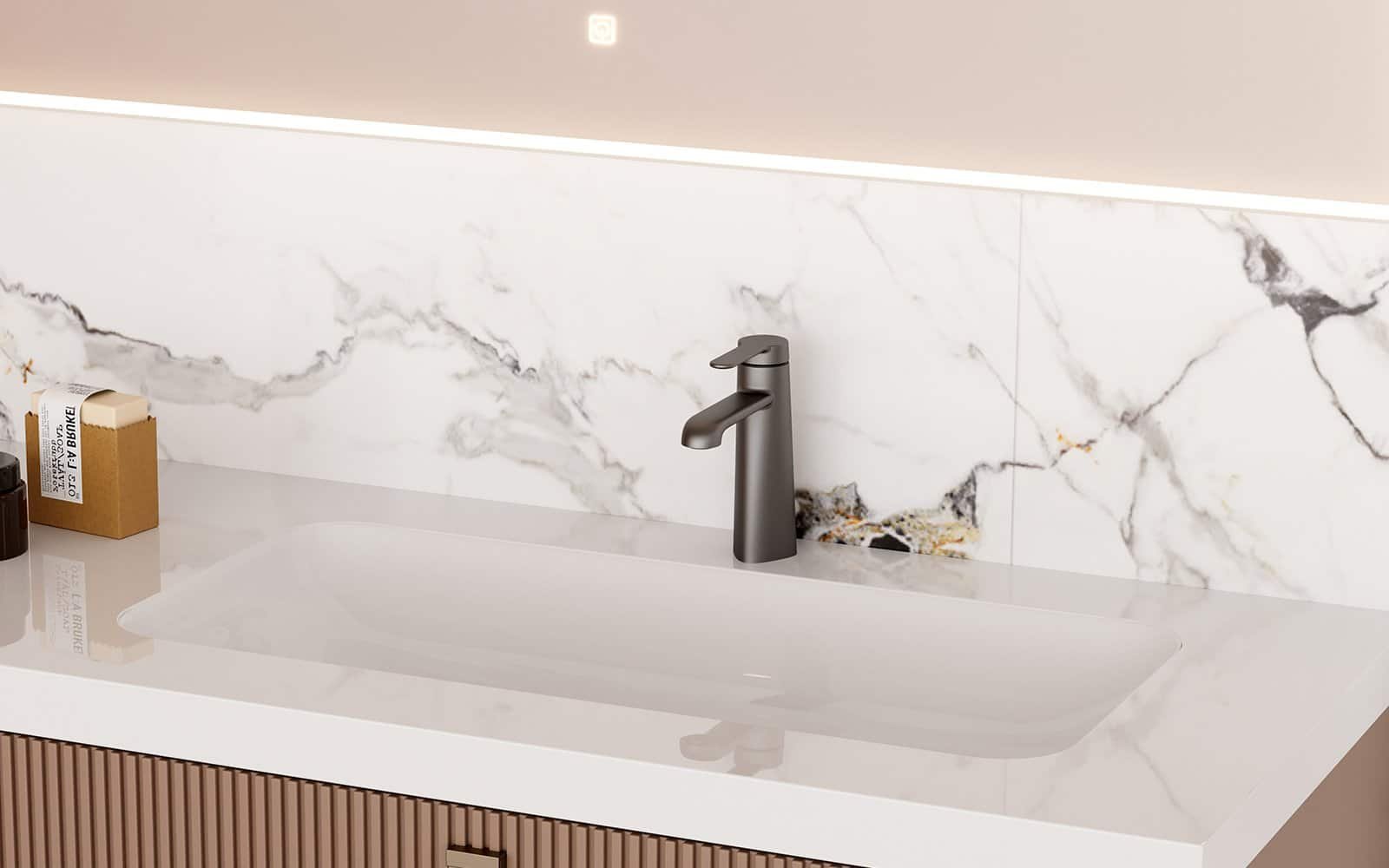 Gunmetal faucet standard