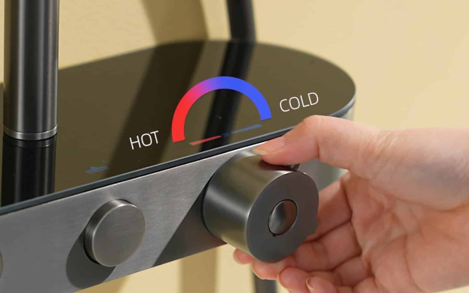 water temperature-shower control