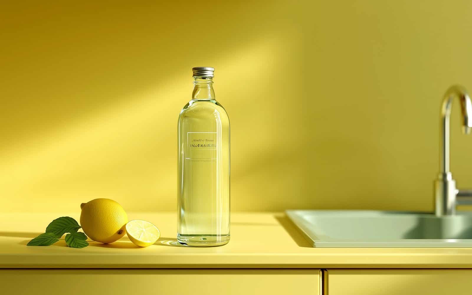Clean your bathroom faucet with vinegar and lemon Clean your bathroom faucet with vinegar and lemon