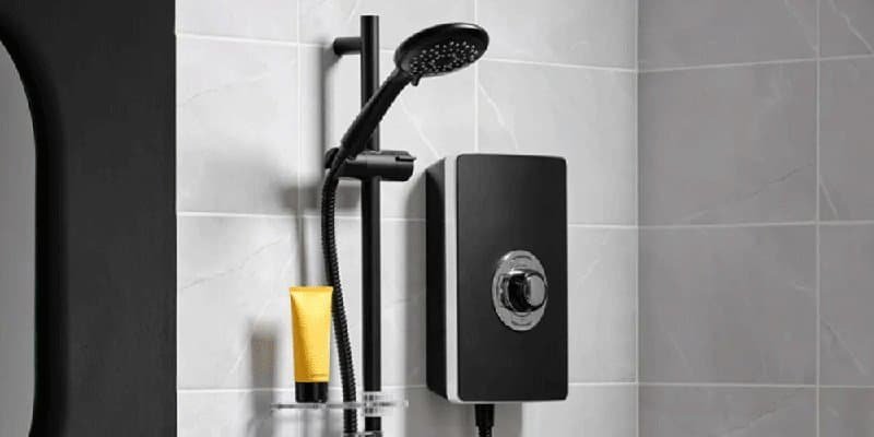 Electric Shower Matte Black form Bathshed