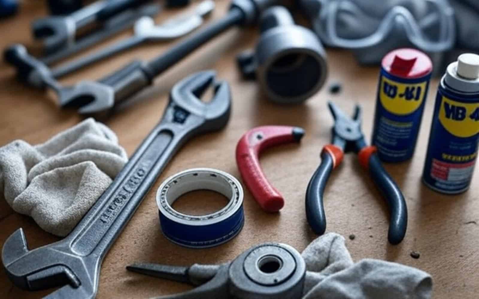 Plumbing tools for installing shower arm