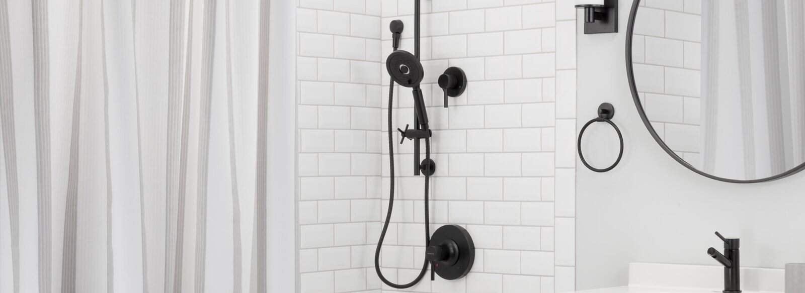 Speakman popular shower system in black finish