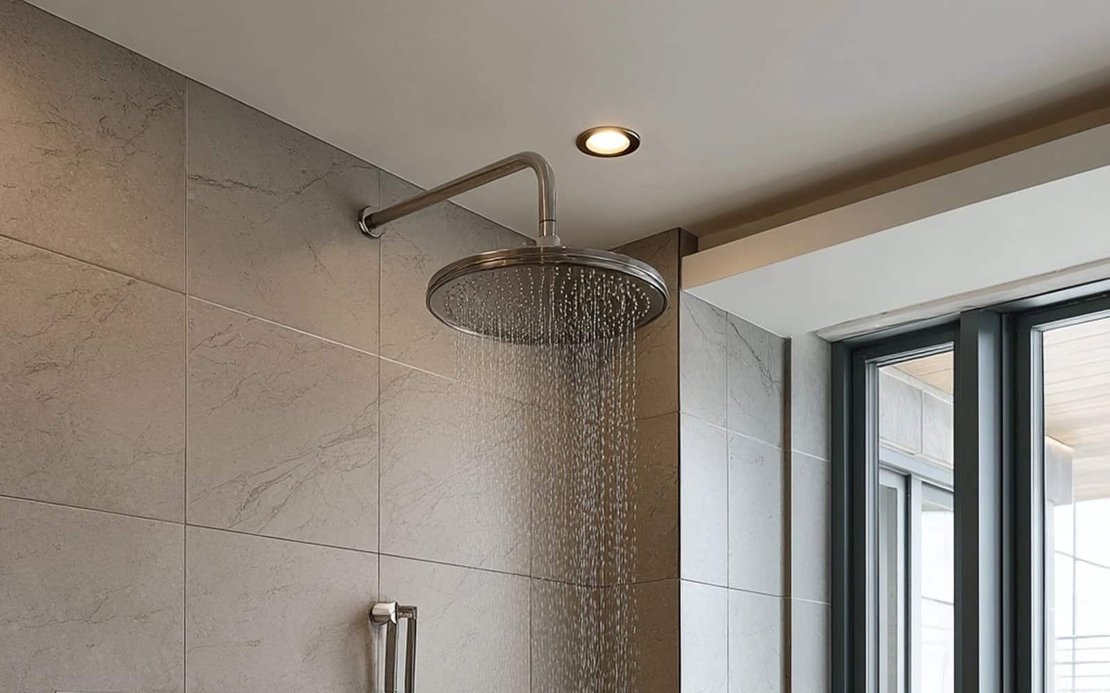 Test shower arm and showerhead leaking