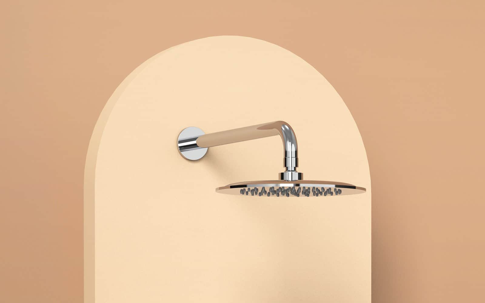 Wall-mounted Showerhead in chrome finish - 1014