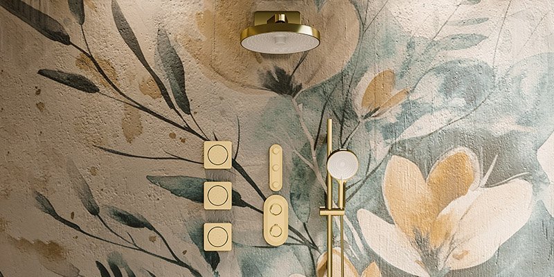 brushed gold shower system thermostatic with body jets and sliding bar hand shower brushed gold shower system thermostatic with body jets and sliding bar hand shower