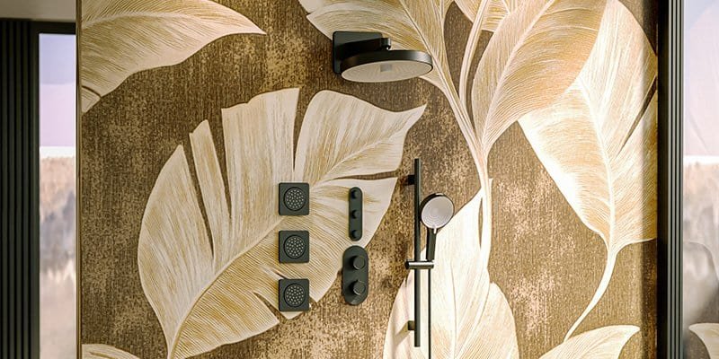 matte black shower system thermostatic with body jets and sliding bar hand shower matte black shower system thermostatic with body jets and sliding bar hand shower