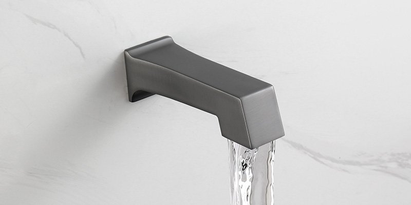 square gunmetl finishes tub spout square gunmetl finishes tub spout