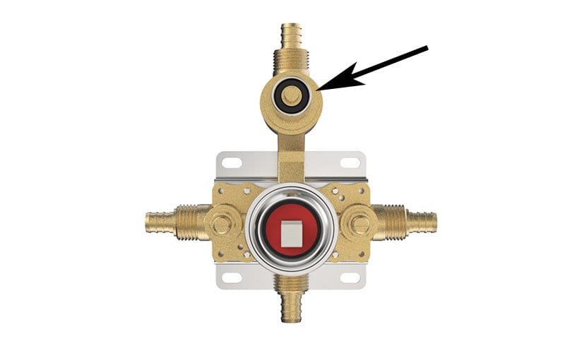 Diverter cartridges of pressure balance shower system