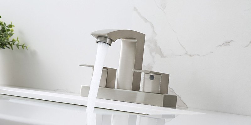 Centerset bathroom faucet brushed nickel finishes B63903