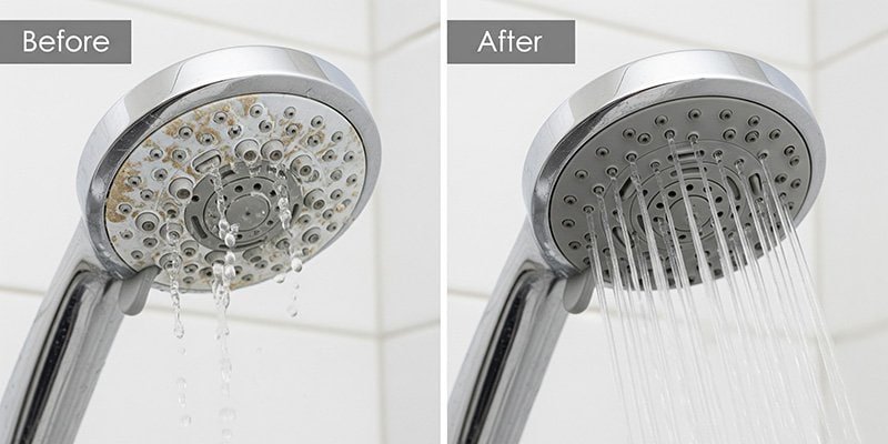 clogged handshower vs nice handshower