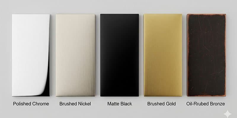 different faucet finish