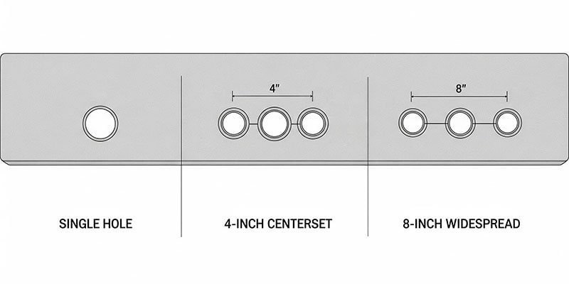 faucet hole size
