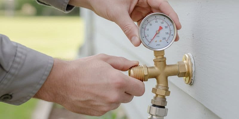 Checking water pressure