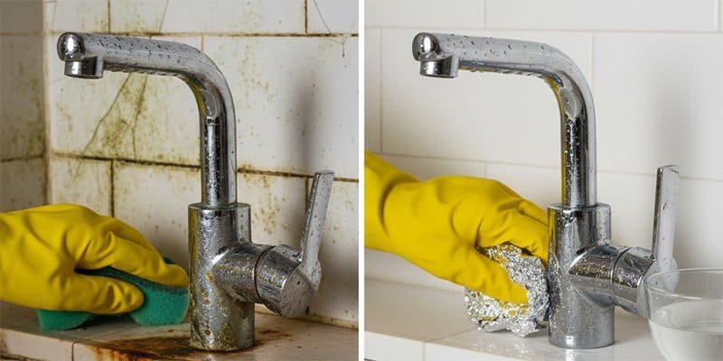 Faucet Corrosion cleaning