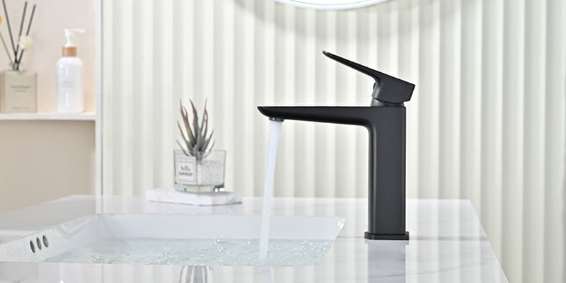 Matte black bathroom faucet B00201311 800400