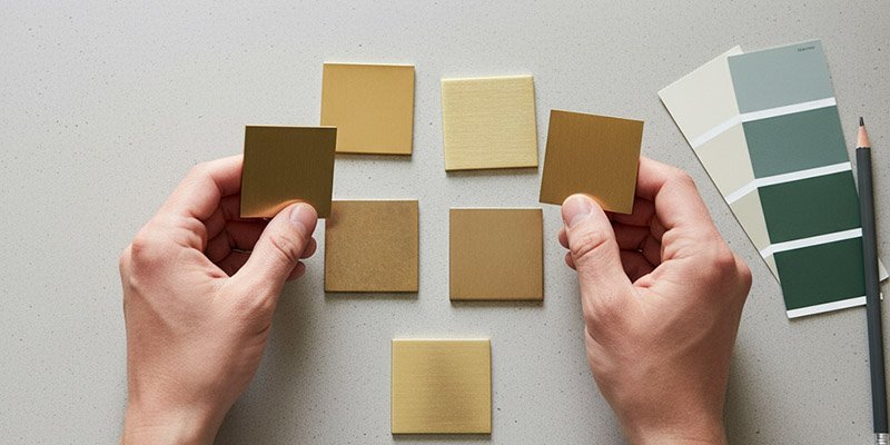square metal samples