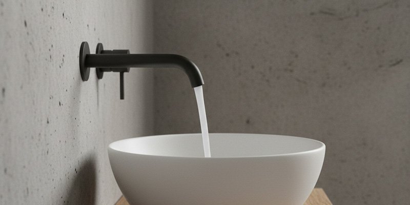 wall mount bathroom faucet